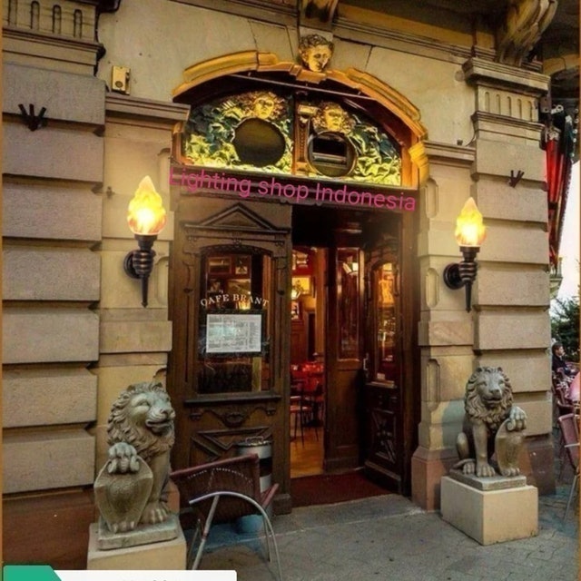  Lampu Dinding Api Obor Retro  L1001