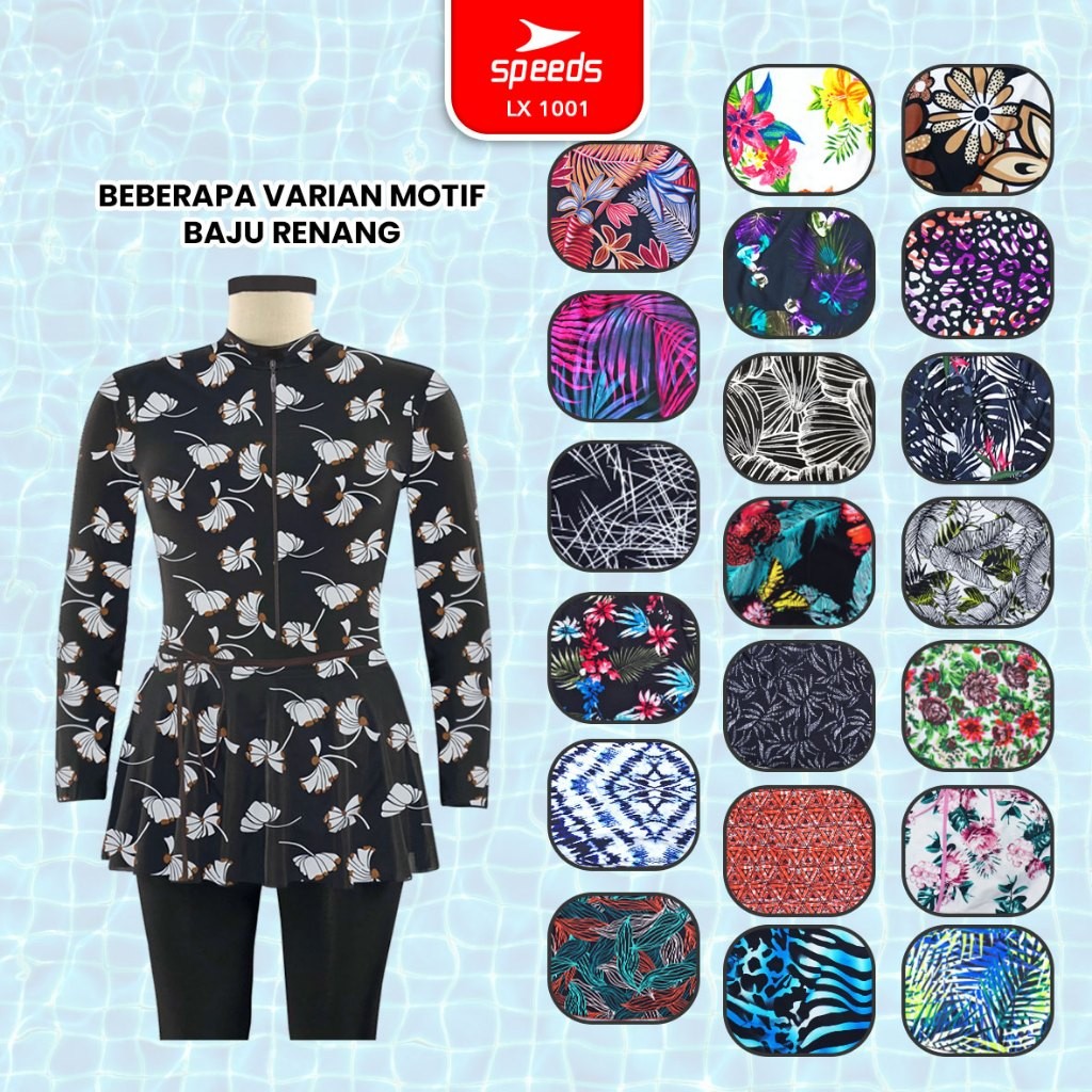 Speeds Indonesia Speeds Baju Renang Wanita Muslim Jumbo  1001