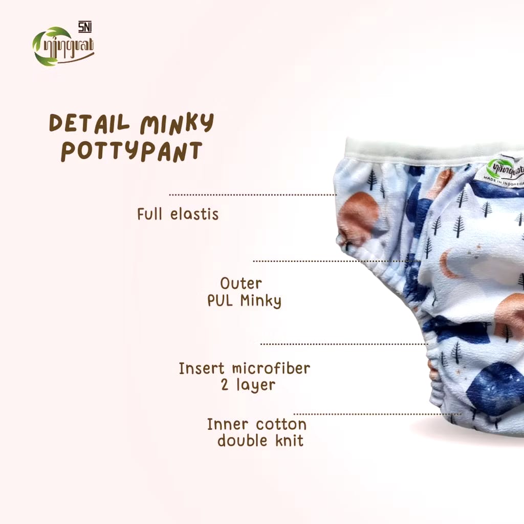  Ningrat Potty Pant Minky Outer