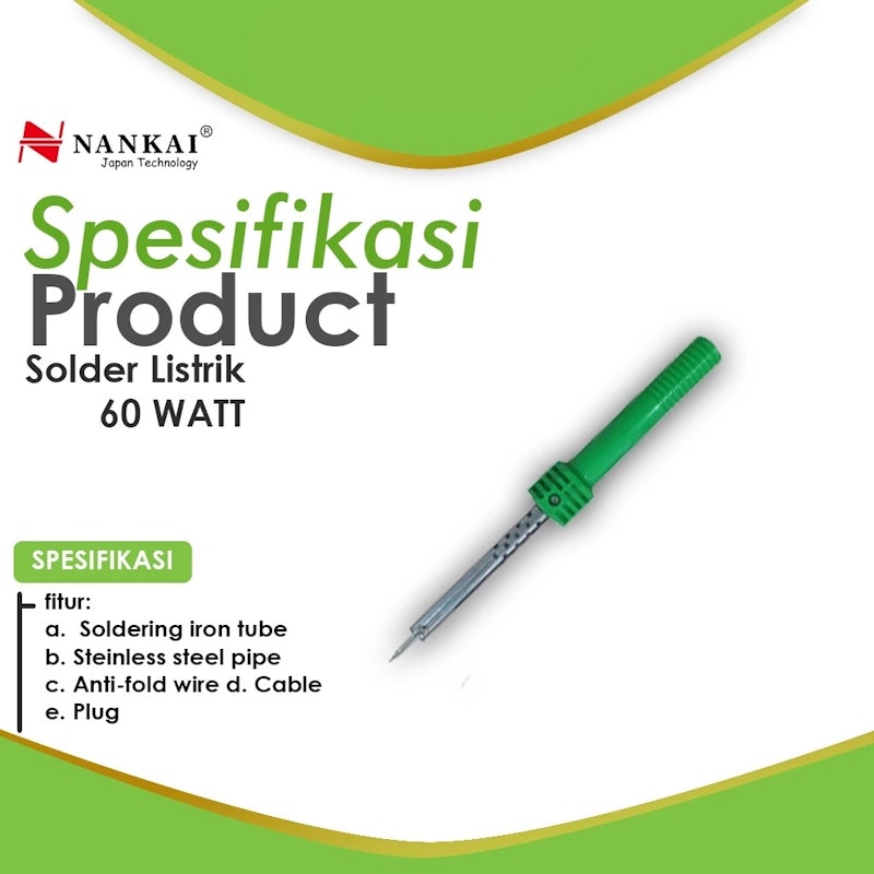 Nankai Solder Listrik 60 Watt 3