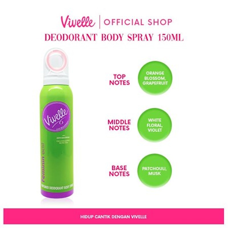 Vivelle Perfumed Deodorant Body Spray 3