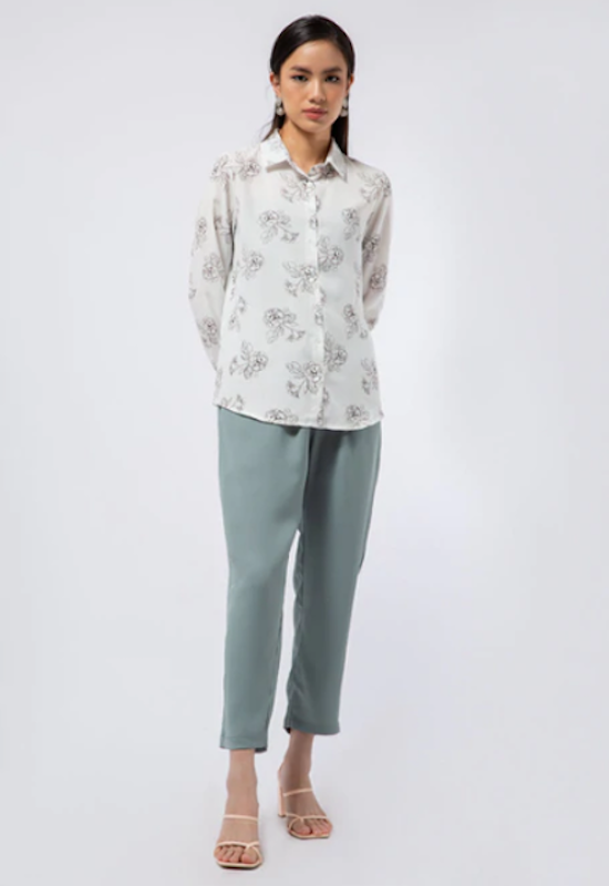 Long Sleeve Printed Blouse 3