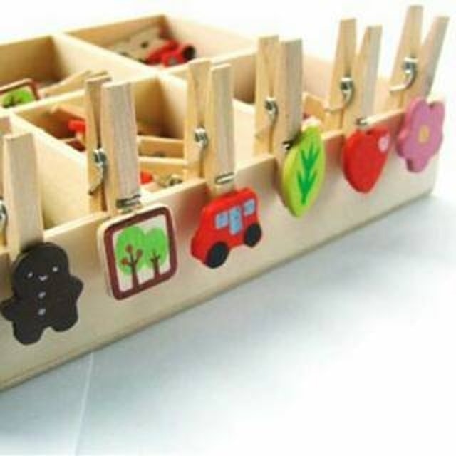 Wooden Clip Aneka Motif