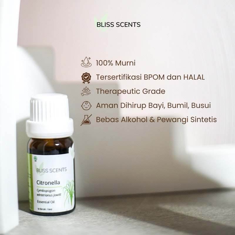 BLISS SCENTS Citronella Essential Oil 2
