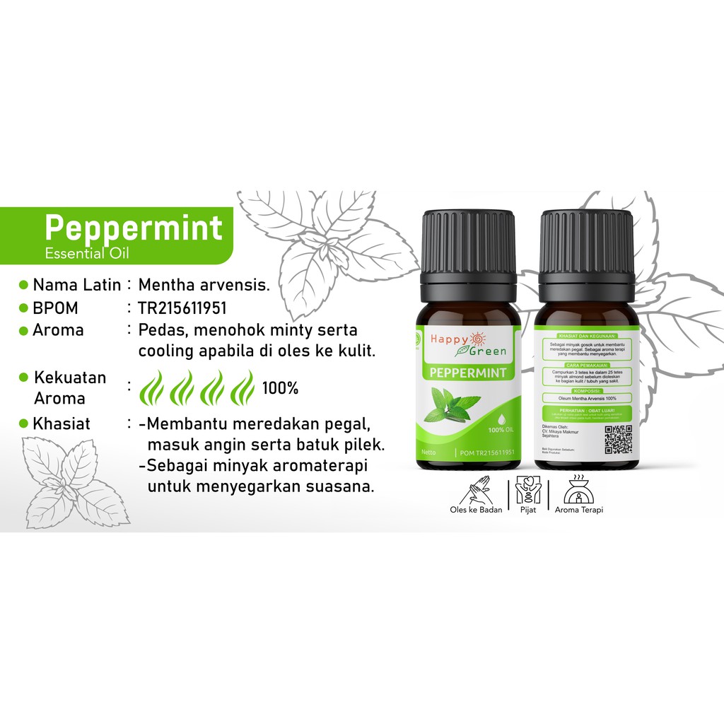 Happy Green Peppermint Essential Oil 4