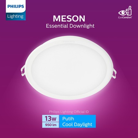 Philips Electronics Nederland B.V. Philips LED Downlight MESON 13W Putih 59464