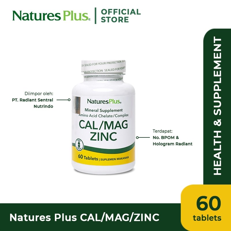 Natural Organics Natures Plus® Cal/Mag Zinc