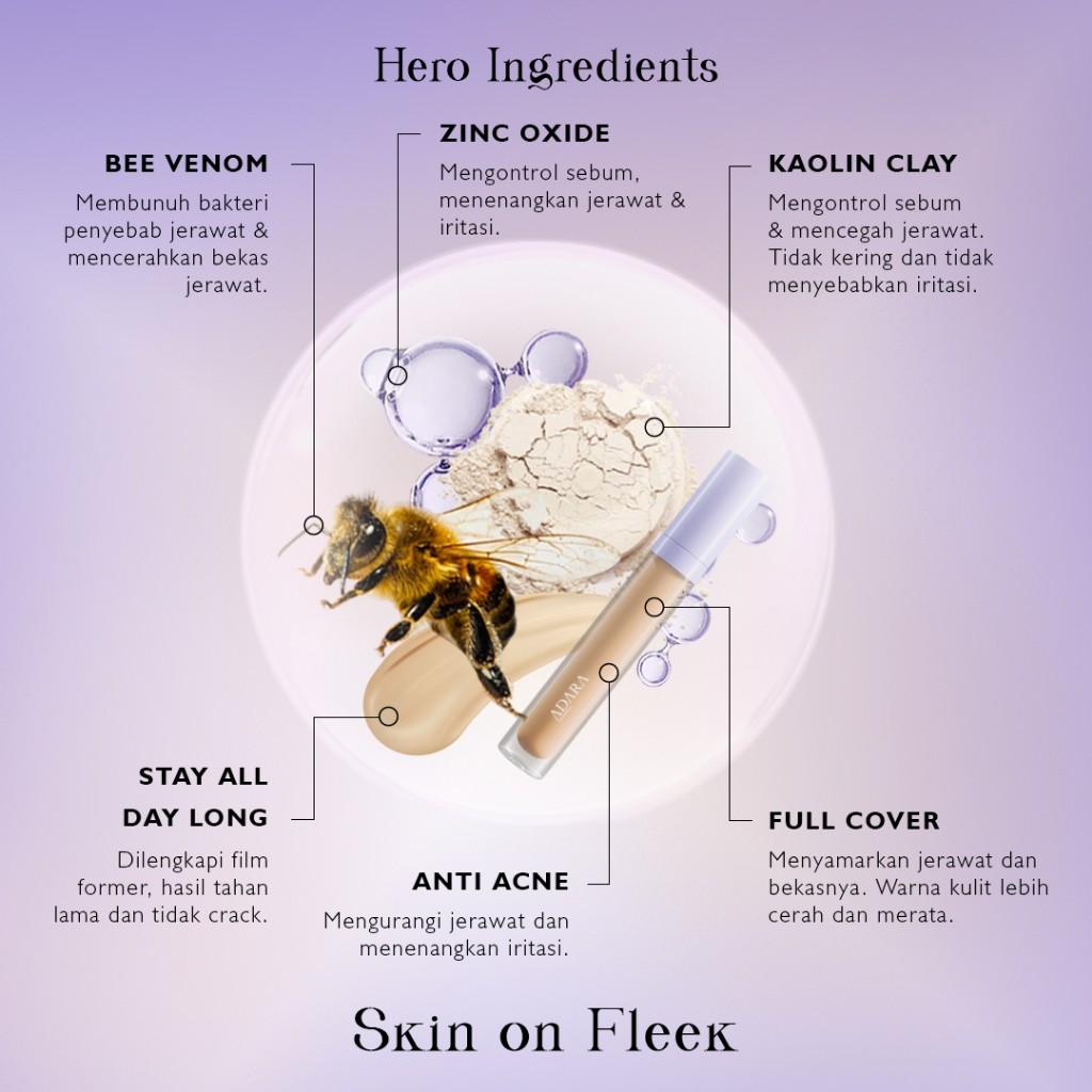 Adara Cosmetic and Beauty Care Adara Cosmetics Spot Eraser 2 in 1 Concealer Warm Cappuccino