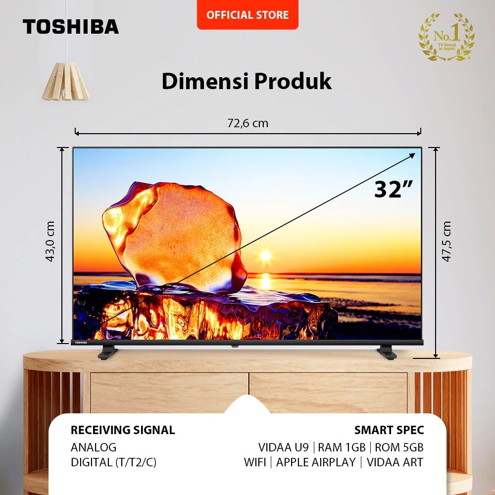 Toshiba Asia Pacific Indonesia Toshiba HD Smart TV Android 32" 32E31KP  