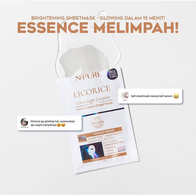 Licorice Ultra Light Complete Face Essence Sheet Mask 4