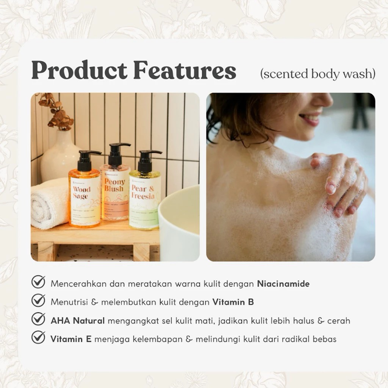 Bittersweet Co. Peony Blush Scented Body Wash 3