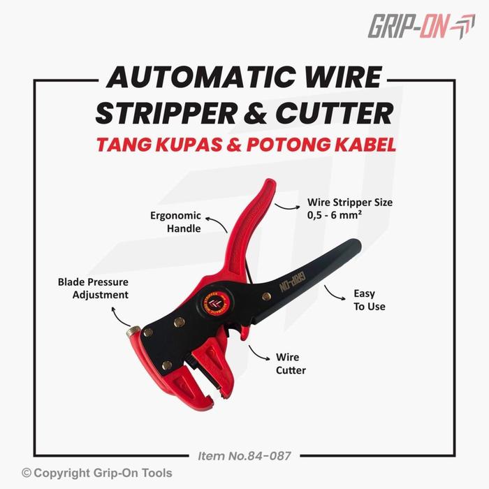 Grip-On Automatic Wire Stripper Cutter