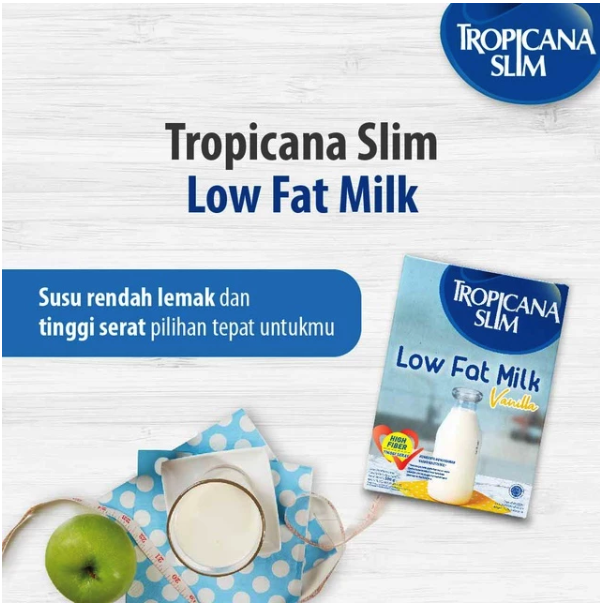 Nutrifood Tropicana Slim Low Fat Milk Vanilla