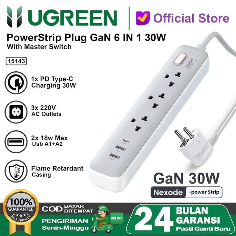 Ugreen Power Strip 6 IN 1 5