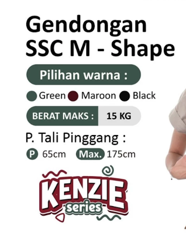 Mom's Baby Gendongan SSC M-Shape Kenzie Series 5