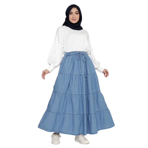 Long skirt Denim Aurora