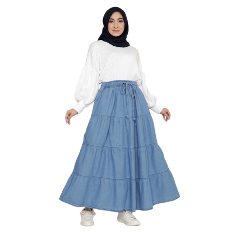 Long skirt Denim Aurora 1