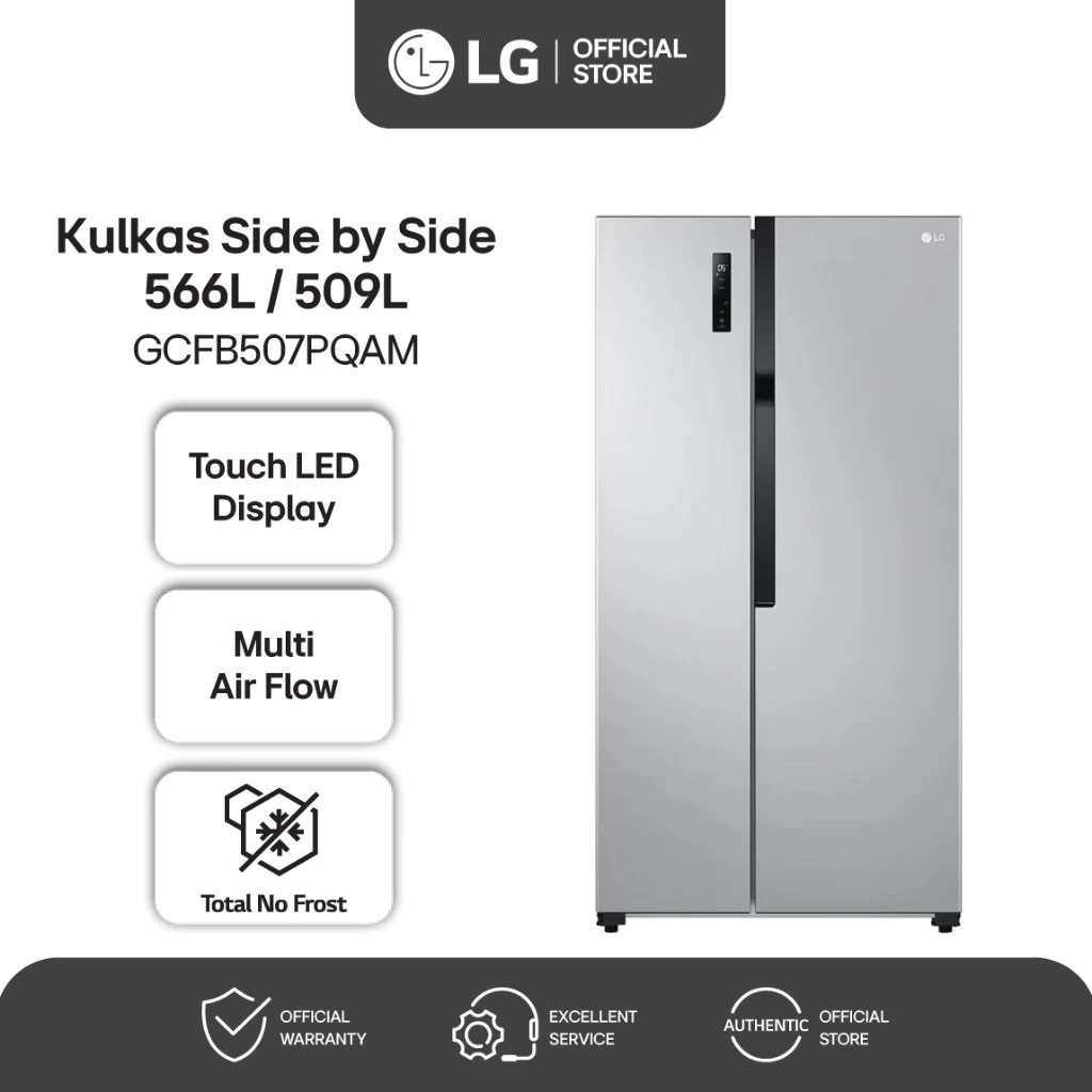 LG Electronics LG Kulkas Side by Side 509L GCFB507PQAM