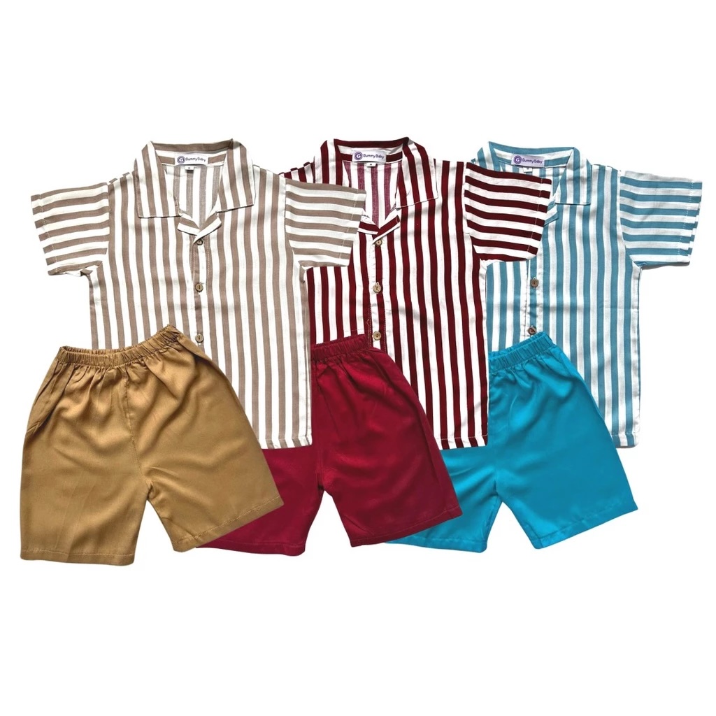 Gummy Baby Summer Stripe Set