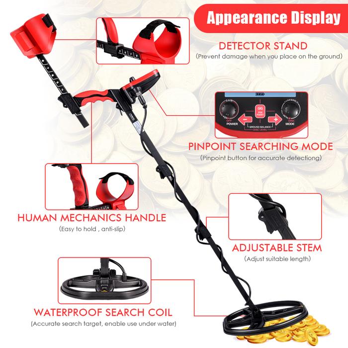 Tianxun Metal Detector Red 2