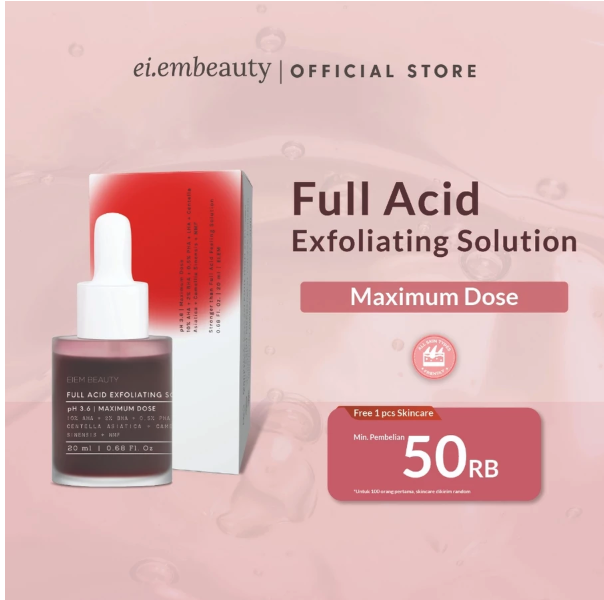 Cantik Alami Sehat EIEM Beauty Full Acid Exfoliating Solution Serum