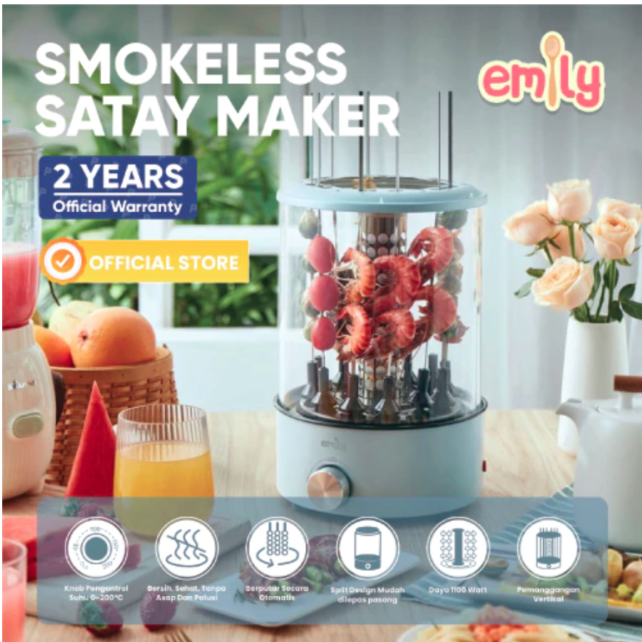 EMILY Smokeless Satay Maker 2