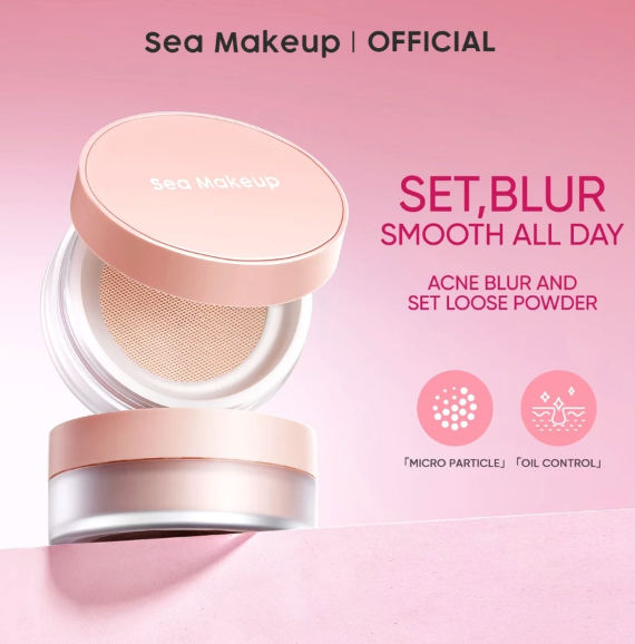Sea Beauty Indonesia Sea Makeup Acne Blur and Set Loose Powder Gingersnap