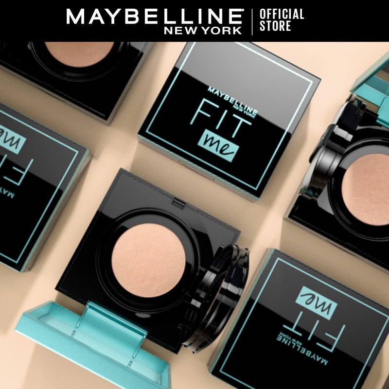 L'Oreal Indonesia Maybelline New York Fit Me Matte+Poreless Cushion Foundation 120 Classic Ivory