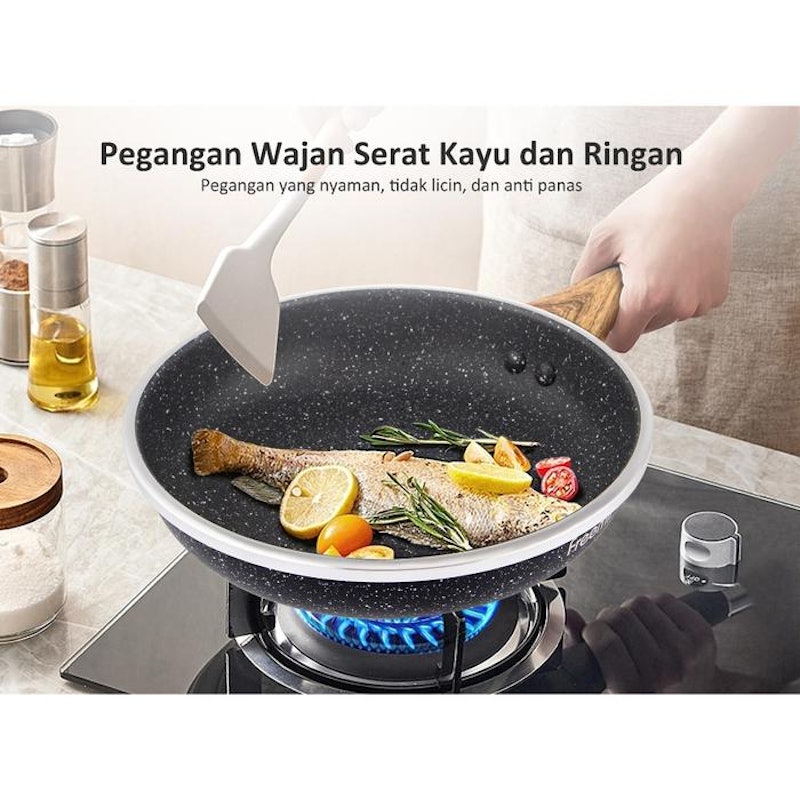 freemir Frypan Granite Black Series 24 cm 4
