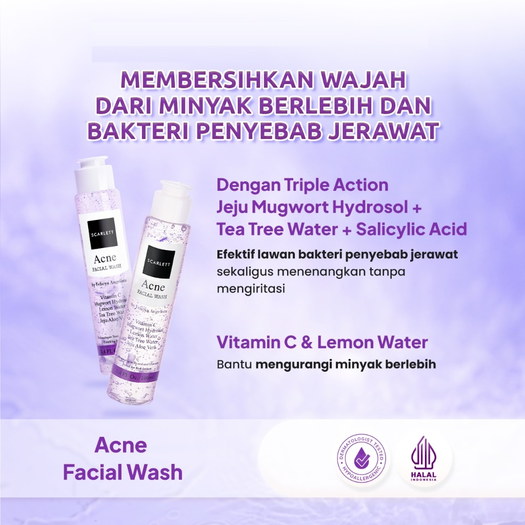 Opto Lingkar Sejahtera Scarlett Whitening Acne Facial Wash