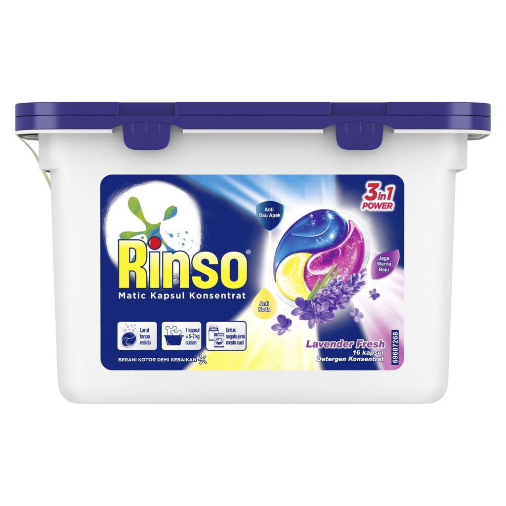 Rinso Matic Kapsul 3 in 1 Lavender Fresh
