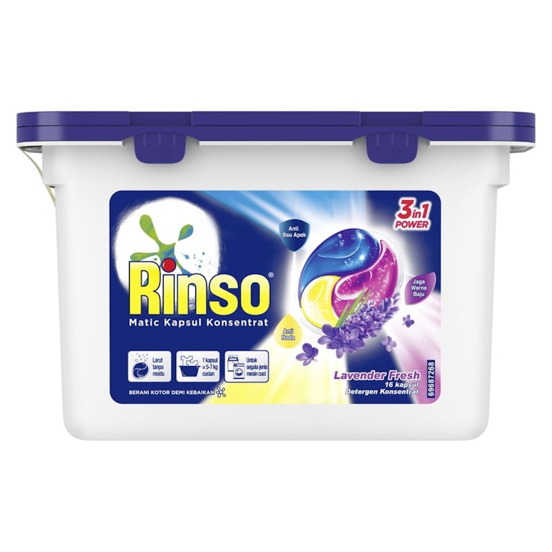Rinso Matic Kapsul 3 in 1 Lavender Fresh 1