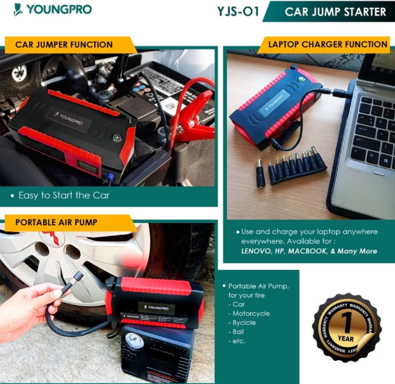  Youngpro Car Jump Starter  YJS-01 