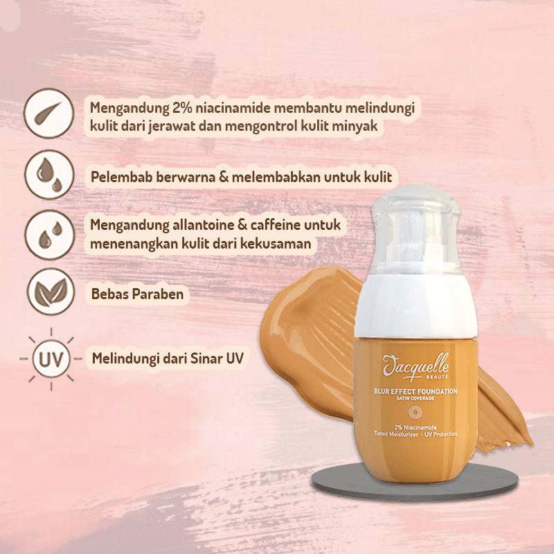 Jelita Anugerah Indonesia Jacquelle Beaute Blur Effect Foundation Golden