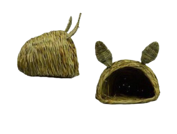 Rabbit Head Hut Hay