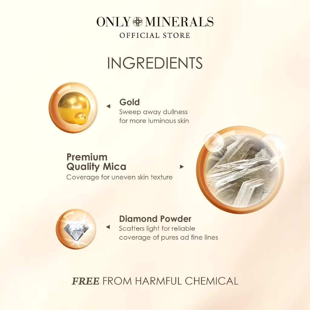 Ya-Man Only Minerals Premium Foundation Light Ochre