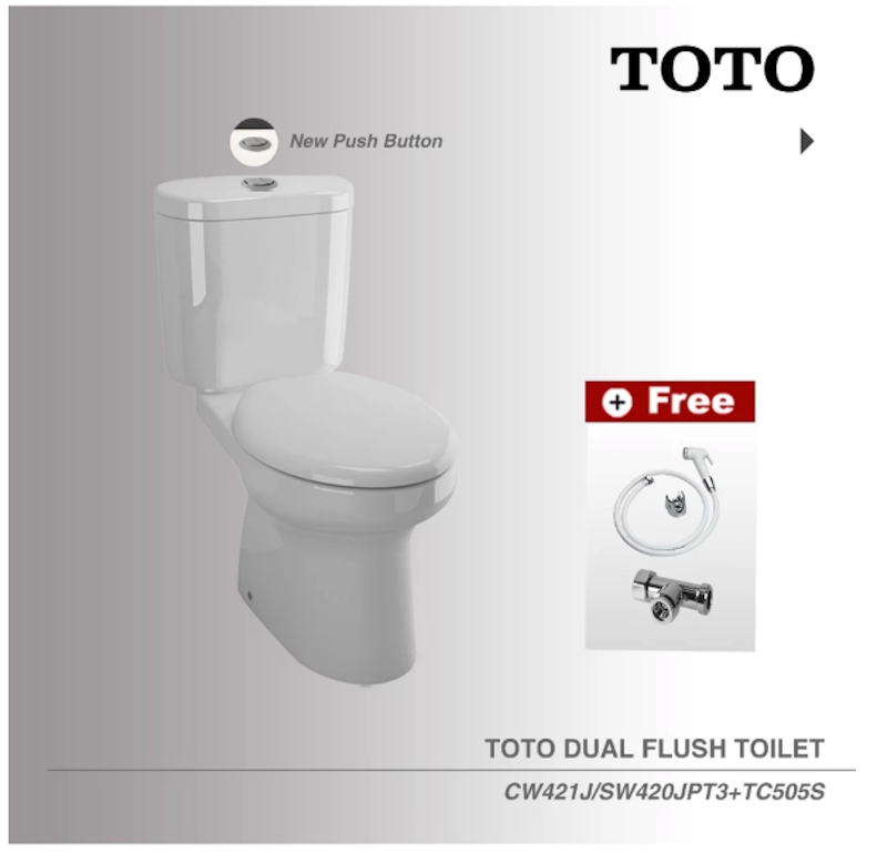 TOTO Closet Duduk CW421J