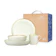 Indo Porcelain ZEN Hampers Dinner Set Stoneware Series Cream 1