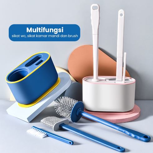 Dejavu  Sikat Toilet Silikon 3 in 1 
