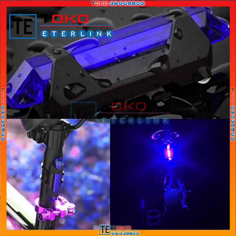 Lampu Belakang Sepeda LED USB 5
