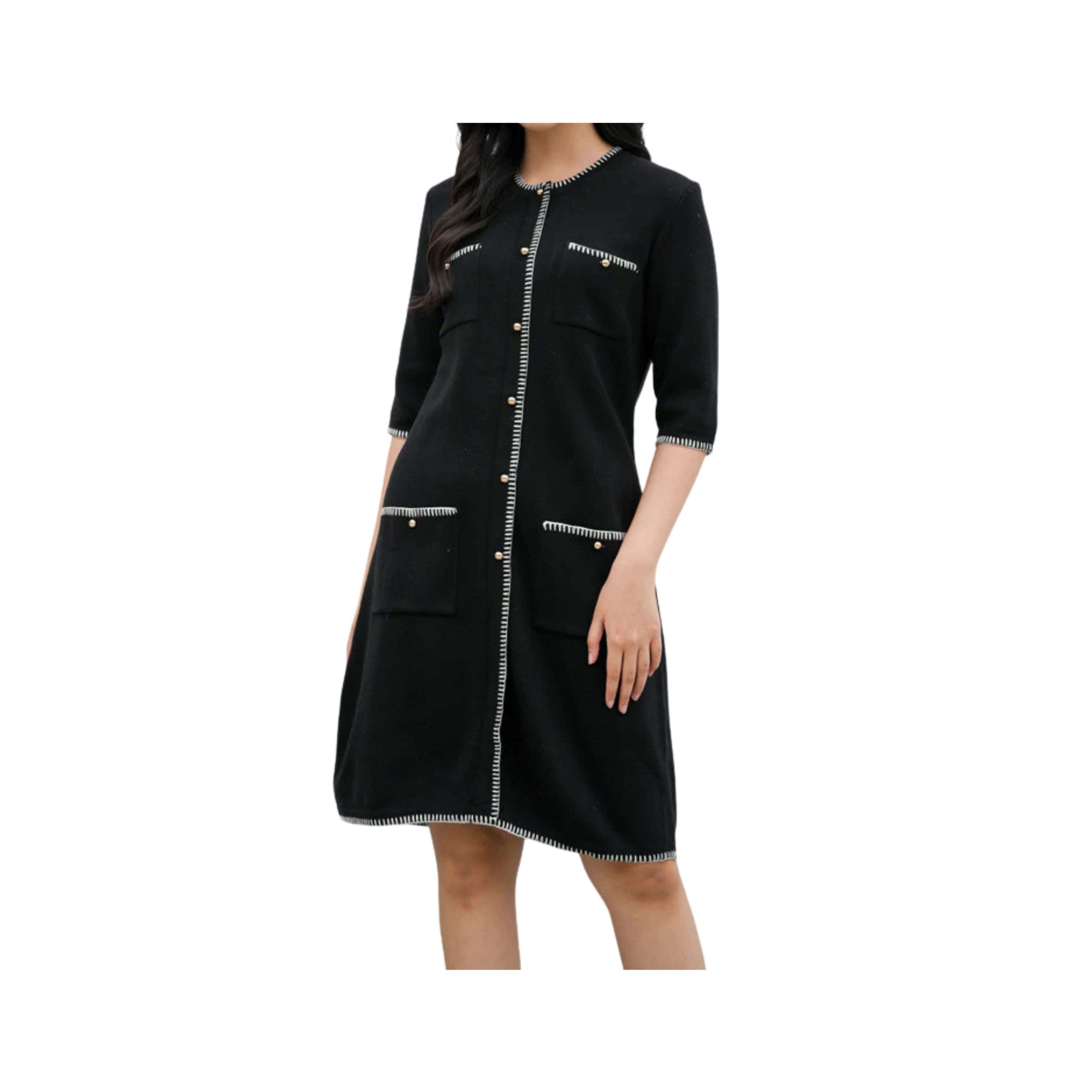 Savnion Yuki Basic Dress Black