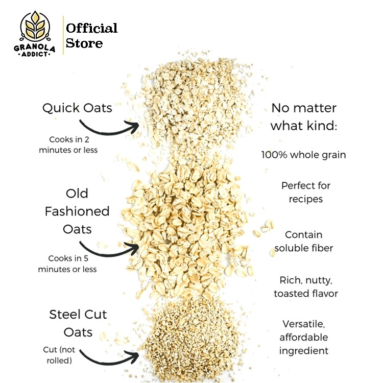 Alami Natural Organik Granola Addict Quick Rolled Oat 