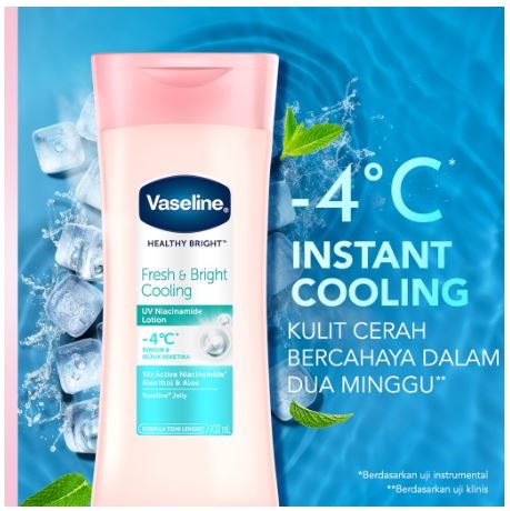 Unilever Indonesia Vaseline® Healthy Bright Fresh & Bright Cooling UV Lotion 