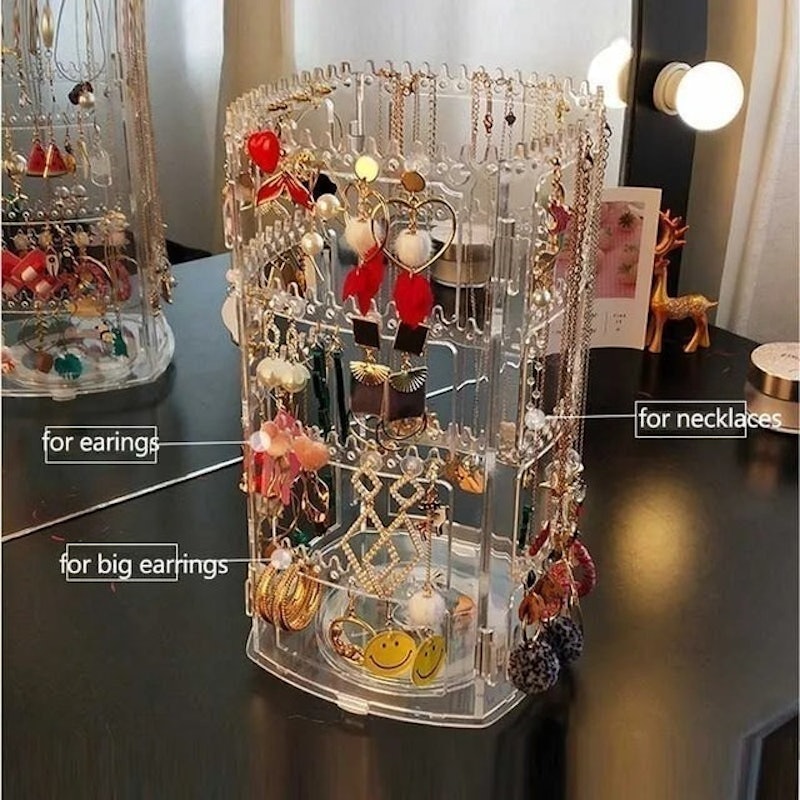 ONE-K20 Rak Anting Acrylic Putar 360 Derajat 2