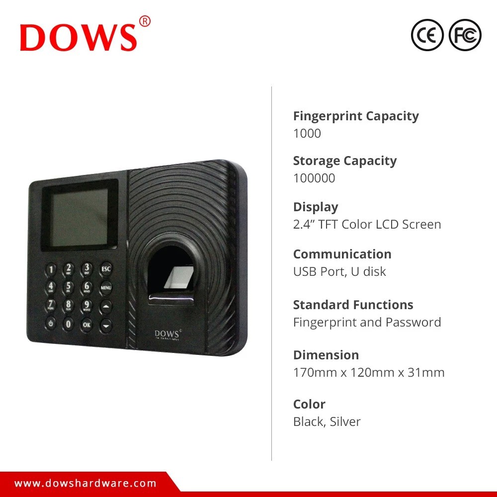 Dows Hardware Dows Mesin Absensi Fingerprint  D1