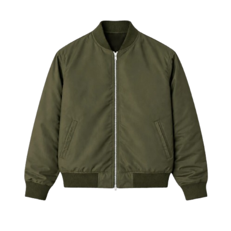 Brey Jaket Bomber Hijau Army 1
