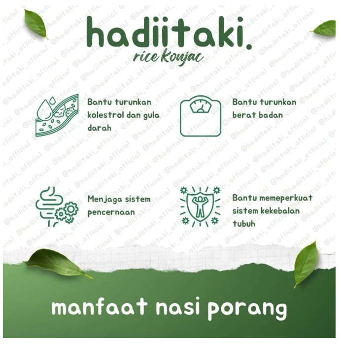  Hadiitaki Beras Porang