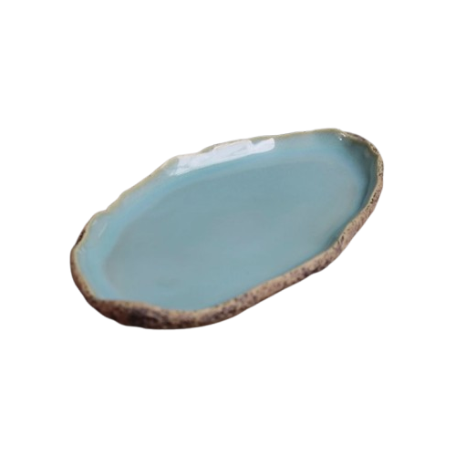 Naruna Piring Keramik Coral Oval M