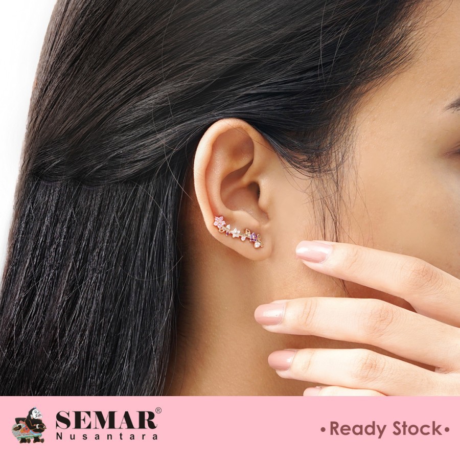 Semar Nusantara Anting Emas Maiko Blossom Gold 17K