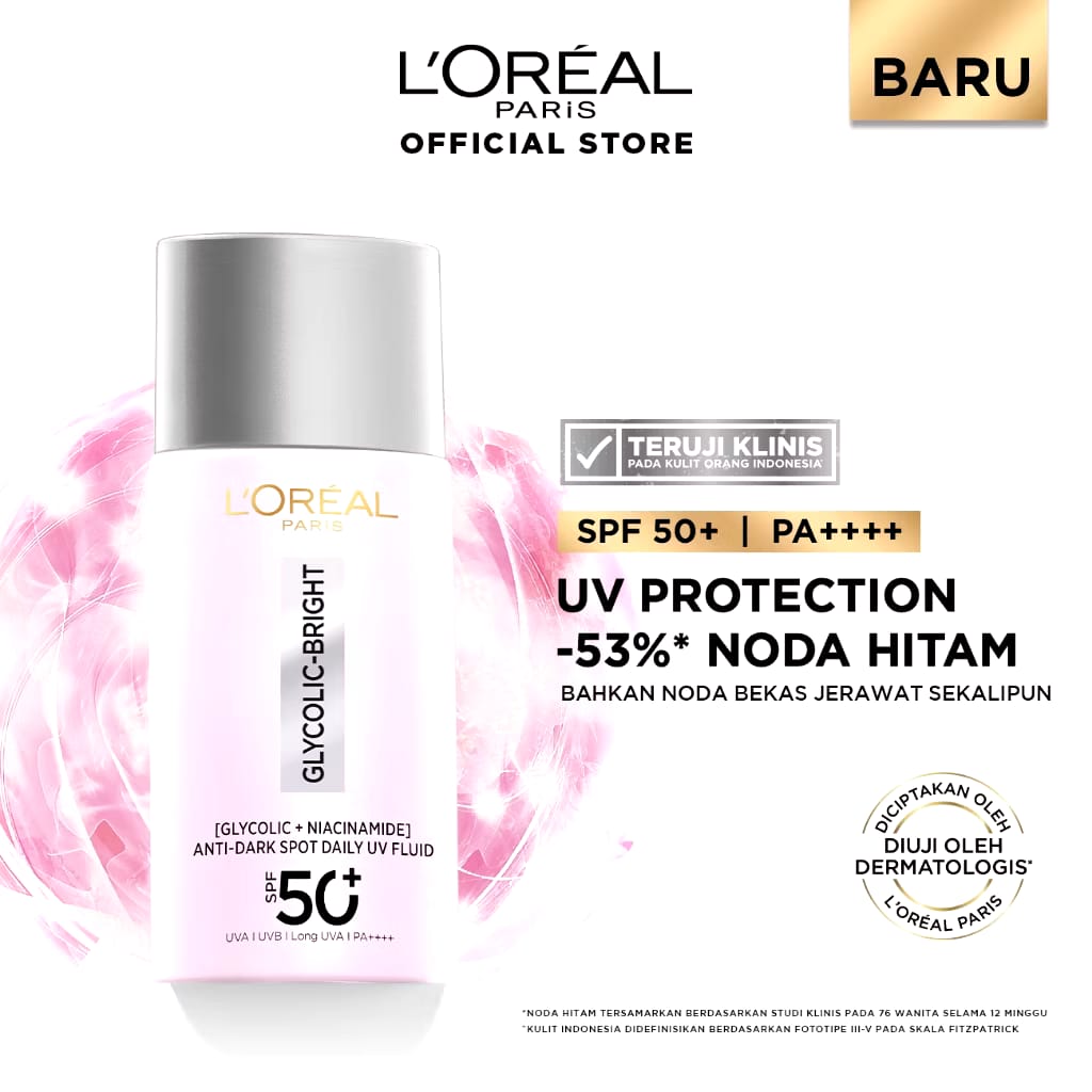 L’Oréal L’Oréal Paris Glycolic-Bright Anti-Dark Spot Daily UV Fluid SPF 50+ PA++++ 